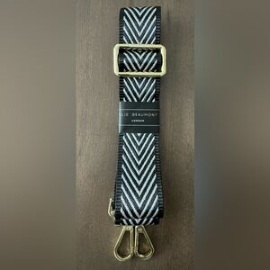 Elie Beaumont London Silver Chevron Crossbody Strap